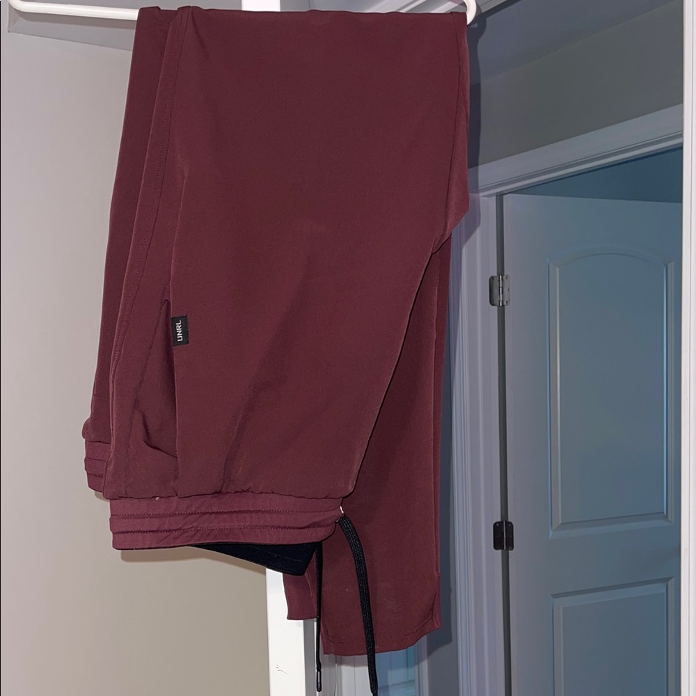 Maroon UNRL Jogger Pants